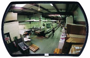 lot 19233 image: See All RR2436 Round Rectangular Glass Indoor Convex Security Mirror, 36 Length x 24 Width (Pack of 1)