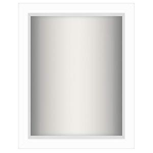 lot 19288 image: Americanflat Shadow Box Frame with Soft Linen Back MDF and Shatter Resistant Glass for Wall and Tabletop (White, 8x10)