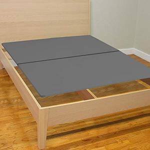 lot 19289 image: Zutan Split Fully Assembled Bunkie Board for MattressBed Support, Twin XL (Set of 2), Grey, Beige