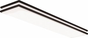 lot 19304 image: Lithonia Lighting FMFL 30840 SATL BZ LED Linear Flush Mount Light, 4000K, 35.5 Watts, 2,560 Lumens, Bronze