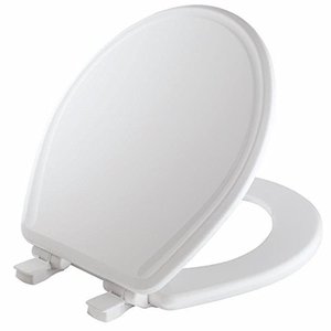 lot 19315 image: Mayfair 848SLOWB 000 Will Slow Close, Never Loosen and Easily Remove Toilet Seat, 1 Pack Round, White