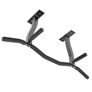 lot 19316 image: Ultimate Body Press Ceiling Mounted Pull Up Bar with Patented Reversible Risers for 16 and 24 Inch Joists