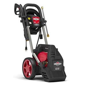 lot 19354 image: Briggs & Stratton S2200 2200 MAX PSI at 1.0 GPM Electric Pressure Washer with Detergent Foamer, 25-Foot High-Pressure Hose, and Turbo Nozzle