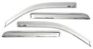 lot 19381 image: Auto Ventshade AVS 684044 Chrome Ventvisor, 4-Piece for 99-06 Silverado & Sierra 1500, 01-04 Silverado & Sierra 2500, 01-06 Silverado & Sierra 2500HD, 3500, Also 2007 HD Classic, Extended Cab Trucks