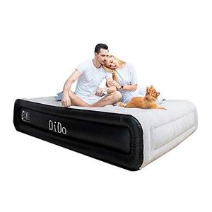lot 19386 image: DIDO Air Mattress with Built-in Pump, Queen Size Air Bed with Flocked Top and Sides, Elevated 18� Inflatable Bed Blow-up Bed for Guests