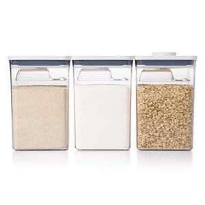 lot 19390 image: OXO Good Grips 6 Piece Large Canister Set with Scoops, 4.4 qt each, White