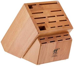 lot 19427 image: Zwilling J.A. Henckels Extra Large 22 Slot Design Hardwood Knife Storage Block