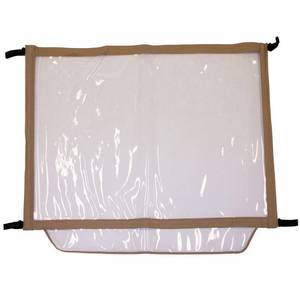 lot 19435 image: Classic Accessories Fairway Deluxe Portable Golf Cart Windshield, 38L x 29H, SandClear