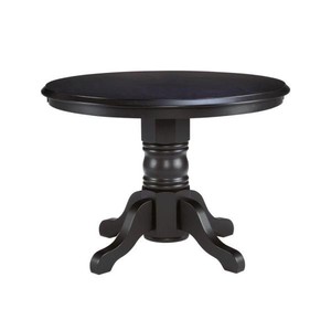 lot 19437 image: black Dublin round table Pedestal