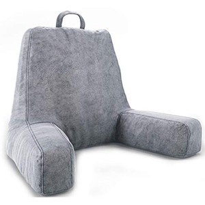 lot 19449 image: ZIRAKI Large Plush Shredded Foam Reading and TV Relax Pillow - Perfect for Adults, Teens, and Kids - for Bed Rest, Arm, Back, Pregnancy Lumbar & Head Neck Coccyx Lower Back Support Cushion