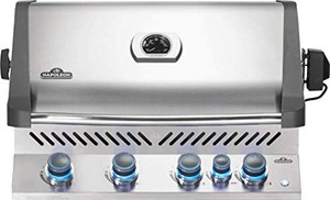 lot 3934 image: Napoleon BIP500RBNSS-3 Built-in Prestige 500 RB Natural Gas Grill Head, sq.in.  Infrared and Rear Burners, Stainless Steel