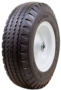 lot 3938 image: Marathon 4.103.50-6 Flat Free, Hand Truck  All Purpose Utility Tire on Wheel, 3 Centered Hub, 34 Bearings