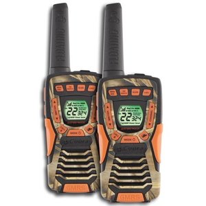 lot 3941 image: (2) COBRA CXT1045R-FLT-CAMO 37 Mi Waterproof Floating 2Way Radios Walkie Talkies
