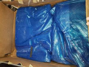 lot 3948 image: Intex Recreation 29025E NAA Intex Solar Cover for 18ft Diameter Easy Set and Frame Pools, 18 ft, Blue
