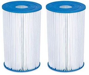lot 3976 image: Summer Waves P57000302 Replacement Type B Swimming Pool and Hot Tub Spa Cartridge with Heavy Duty Ultimate Filtration Paper, 2 Pack