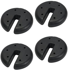 lot 3979 image: Quik Shade Set of 4 Heavy Duty Weight Plates for Securing Instant and Pop-Up Canopies and Tents