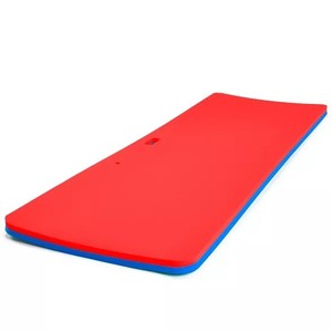 lot 3982 image: Floatation iQ Personal Floating Oasis 72 x 25 Inch Water Pool Lake Foam Lounger Play Pad Mat, BlueRed