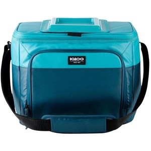 lot 3997 image: Igloo Blue Small Insulated Seadrift Hard Liner Cooler Bag (Holds 24 Cans