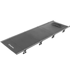 lot 4001 image: KingCamp Ultralight Compact Folding Camping Tent Cot Bed, 4.9 Pounds, Grey