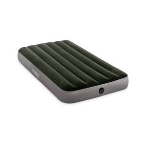 lot 4011 image: Intex 64763E Standard Dura Beam Downy Air Mattress Bed w Built In Pump, Queen