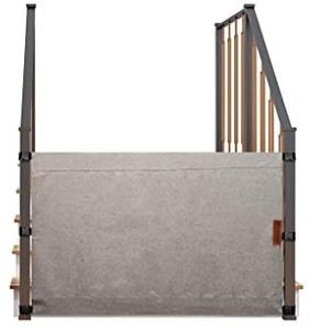 lot 4032 image: The Stair Barrier Baby and Pet Gate No-Drill Portable Banister to Banister Baby Gates - Safety Gates for Kids or Dogs - Fabric Baby Gate for Stairs with Banisters