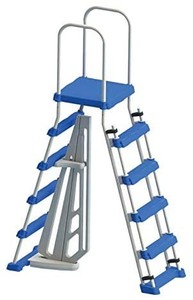 lot 4053 image: Swimline 8795087952L Ground Pool Entry Ladder, 52, Multi