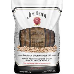 lot 4063 image: Ol Hick Cooking Pellets Jim Beam Bourbon Barrel Grilling Cooking Pellets, 20 Lb