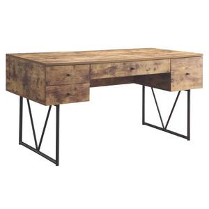 lot 4086 image: Analiese 4-drawer Writing Desk Antique Nutmeg