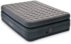 lot 4090 image: Intex Dura-Beam Deluxe Series Ultra Comfort Elevated Airbed with Internal Electric Pump, Bed Heights 18 , Queen - Amazon Exclusive