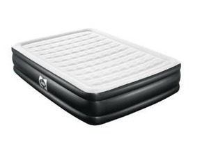 lot 4113 image: Sealy 94054E-BW Tritech 18 Inch Inflatable Mattress Queen Airbed w Pump