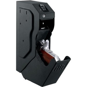 lot 4120 image: GUNVAULT GUN SAFE BLACK Missing keys