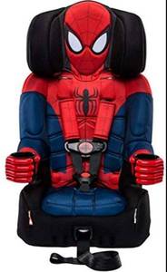 lot 4129 image: KidsEmbrace 2-in-1 Harness Booster Car Seat, Marvel Spider-Man , Black