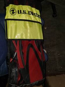 lot 4191 image: U.S. Divers Adult Cozumel MaskSeabreeze II SNORKELPROFLEX FINS GEARBAG