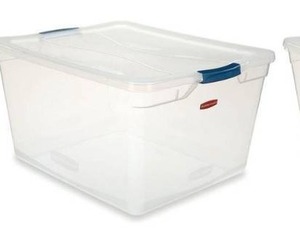 lot 4216 image: RUBBERMAID RMCC410001 Storage Tote,10 14 gal Volume