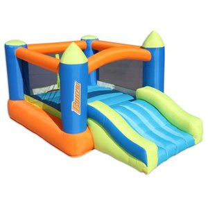 lot 4230 image: Banzai Giant Inflatable 10 x 7 Big Bounce N Slide Backyard Bouncer House