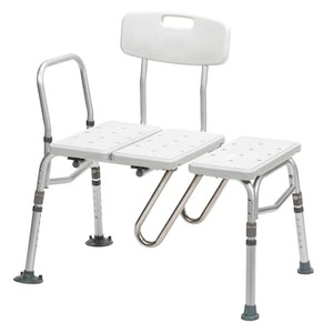 lot 4273 image: Drive Medical Splash Defense Transfer Bench with Curtain Guard Protection (RTL12032KDR)  Quill