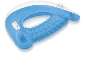 lot 4384 image: Intex Lounge Sit N Float - Blue