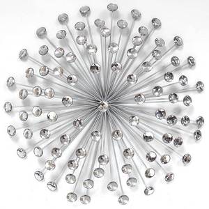 lot 4405 image: Stratton Home Decor 24 Silver Acrylic Burst Wall Decor