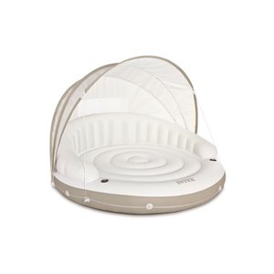 lot 4406 image: Intex Inflatable Canopy Island Float Lounge, 78.5 x 59