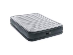 lot 4408 image: Intex Comfort Deluxe Dura-Beam Plush Air Mattress Bed with Built-In Pump, Full