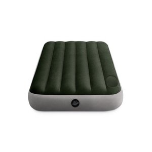lot 4453 image: Intex Dura-Beam Standard Series Downy Airbed with Built-In Foot Pump, Twin Size