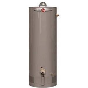 lot 24444 image: FACTORY SEALED RHEEM 50 GALLON TALL PROPANE WATER HEATER RETAILS $1,199.99