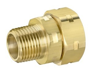 lot 64782 image: Box Of 24 Gastite Xr3ftg-8-24 12in Straight-12in Npt Brass Fittings