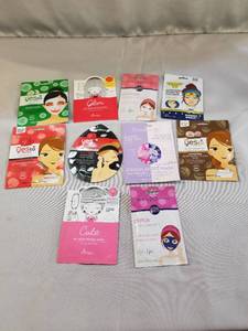 lot 17143 image: LOT OF 10 RANDOM BEAUTY FACE MASK