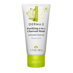 lot 17195 image: Derma E Purifying 2-In-1 Charcoal Face Mask, 1.7 Oz
