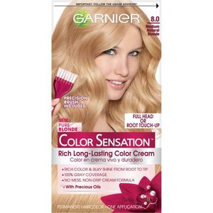 lot 17265 image: Lot of 3 Garnier Color Sensation Rich Long-Lasting Color Cream, Medium Natural Blonde