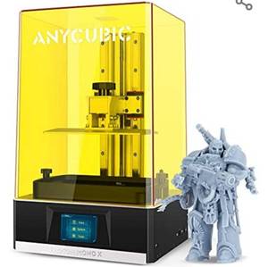 lot 5867 image: ANYCUBIC Photon Mono X Resin 3D Printer, Large LCD UV Photocuring Fast Printing with 8.9 4K Monochrome Screen, Matrix UV LED Light Source and WIFI Control, 192(L)x120(W)x245(H)mm  7.55x4.72x9.84
