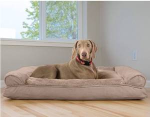 lot 12239 image: Large Tan Dog Bed