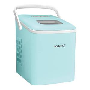 lot 12251 image: Igloo 26-Pound Automatic Self-Cleaning Portable Countertop Ice Maker Machine With Handle