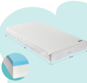 lot 12267 image: Hiccapop Crib Mattress Dual-Sided Foam Crib Mattress